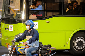 گرد و غبار آسمان تهران 